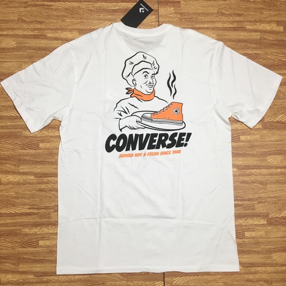 white converse shirt